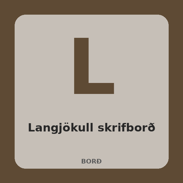 [BH-BRD-012-01] Langjökull skrifborð (Eik, 140 cm)