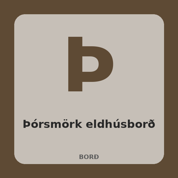 [BH-BRD-013-01] Þórsmörk eldhúsborð (Eik)