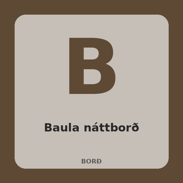 Baula náttborð