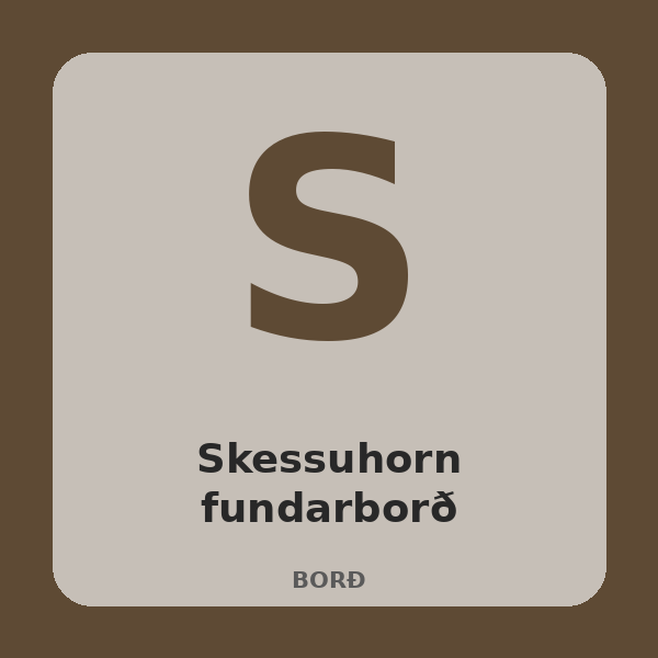 [BH-BRD-015-01] Skessuhorn fundarborð (Eik, 160 cm)