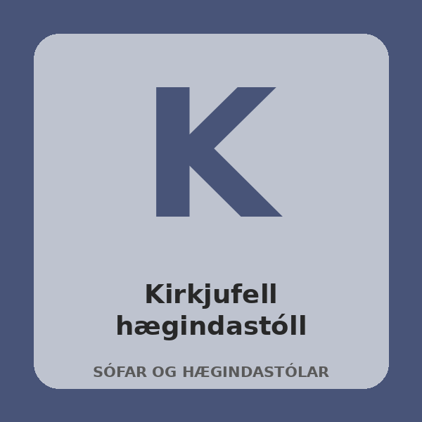 [BH-SOF-016-01] Kirkjufell hægindastóll (Eik, Grátt)