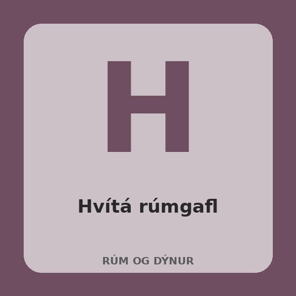 [BH-RUM-021-01] Hvítá rúmgafl (Eik, 140 cm)