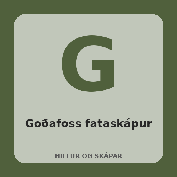 Goðafoss fataskápur