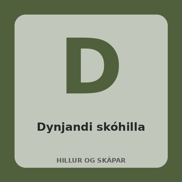 [BH-HIL-030-01] Dynjandi skóhilla (Eik)