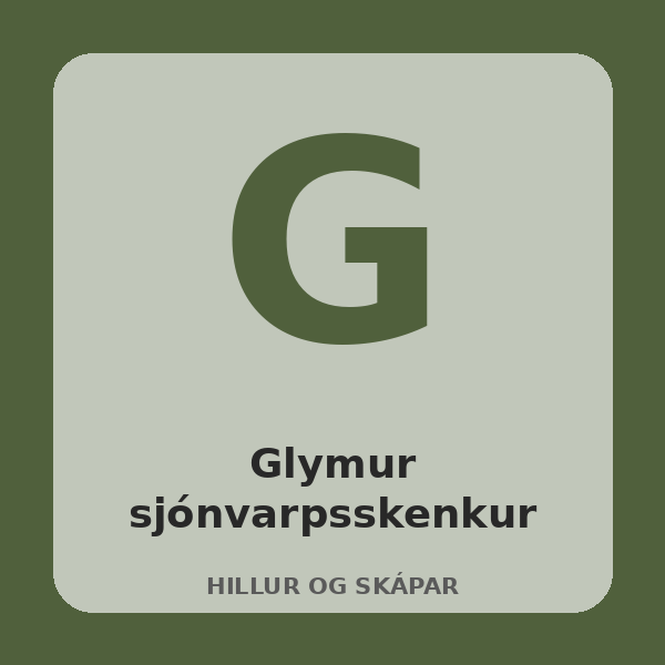 [BH-HIL-031-01] Glymur sjónvarpsskenkur (Eik)