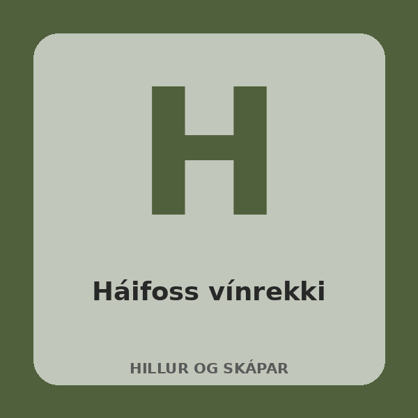 [BH-HIL-032-01] Háifoss vínrekki (Eik)