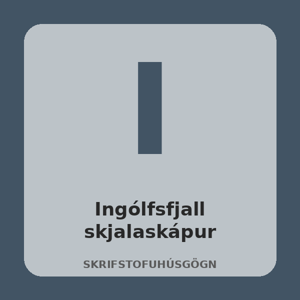 [BH-SKR-036-01] Ingólfsfjall skjalaskápur (Eik)