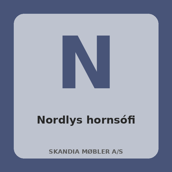 [BH-SOF-T03-01] Nordlys hornsófi (Grátt)