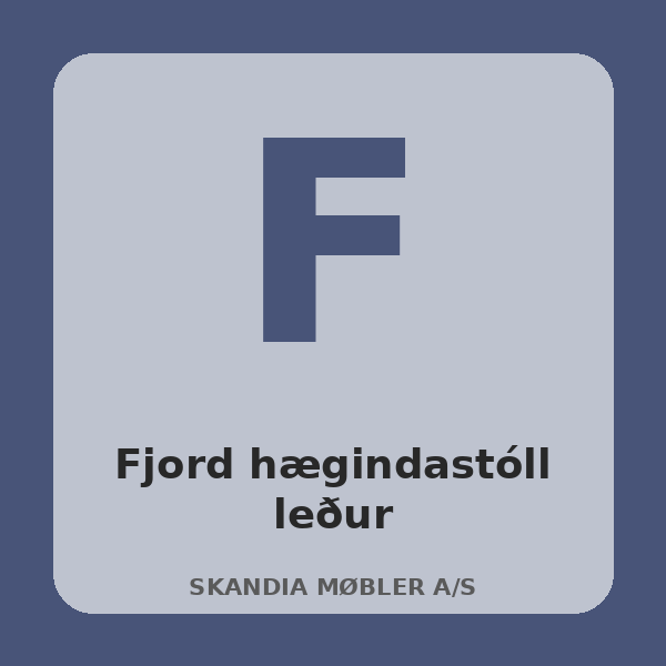 [BH-SOF-T04-01] Fjord hægindastóll leður