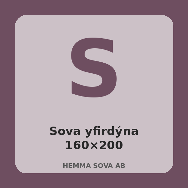 [BH-RUM-T10-01] Sova yfirdýna 160×200