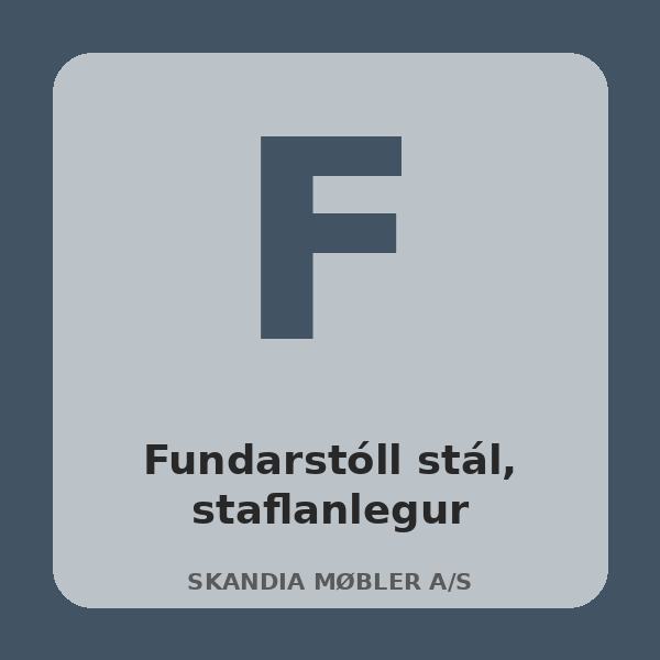[BH-SKR-T35-01] Fundarstóll stál, staflanlegur