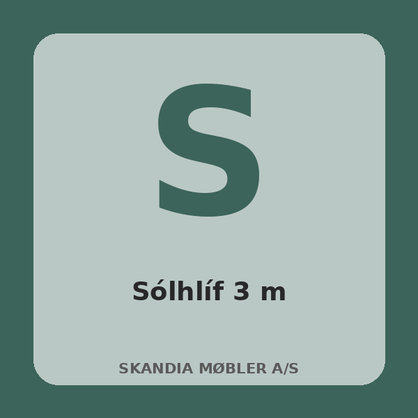 [BH-UTI-T39-01] Sólhlíf 3 m