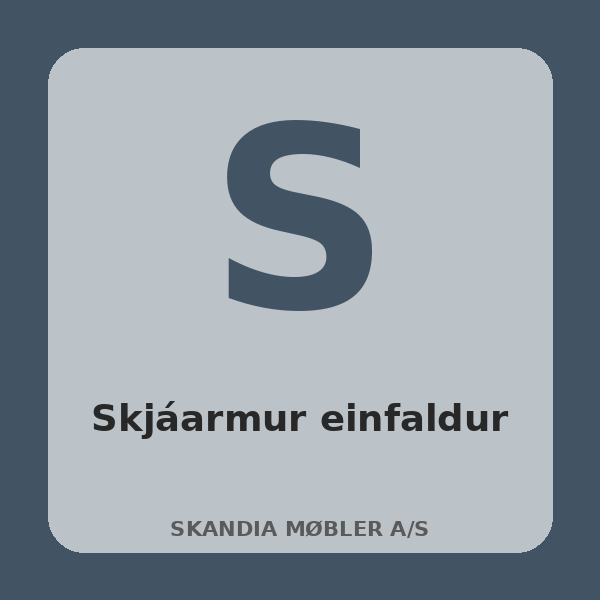 [BH-SKR-T46-01] Skjáarmur einfaldur