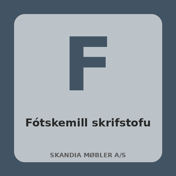 [BH-SKR-T47-01] Fótskemill skrifstofu